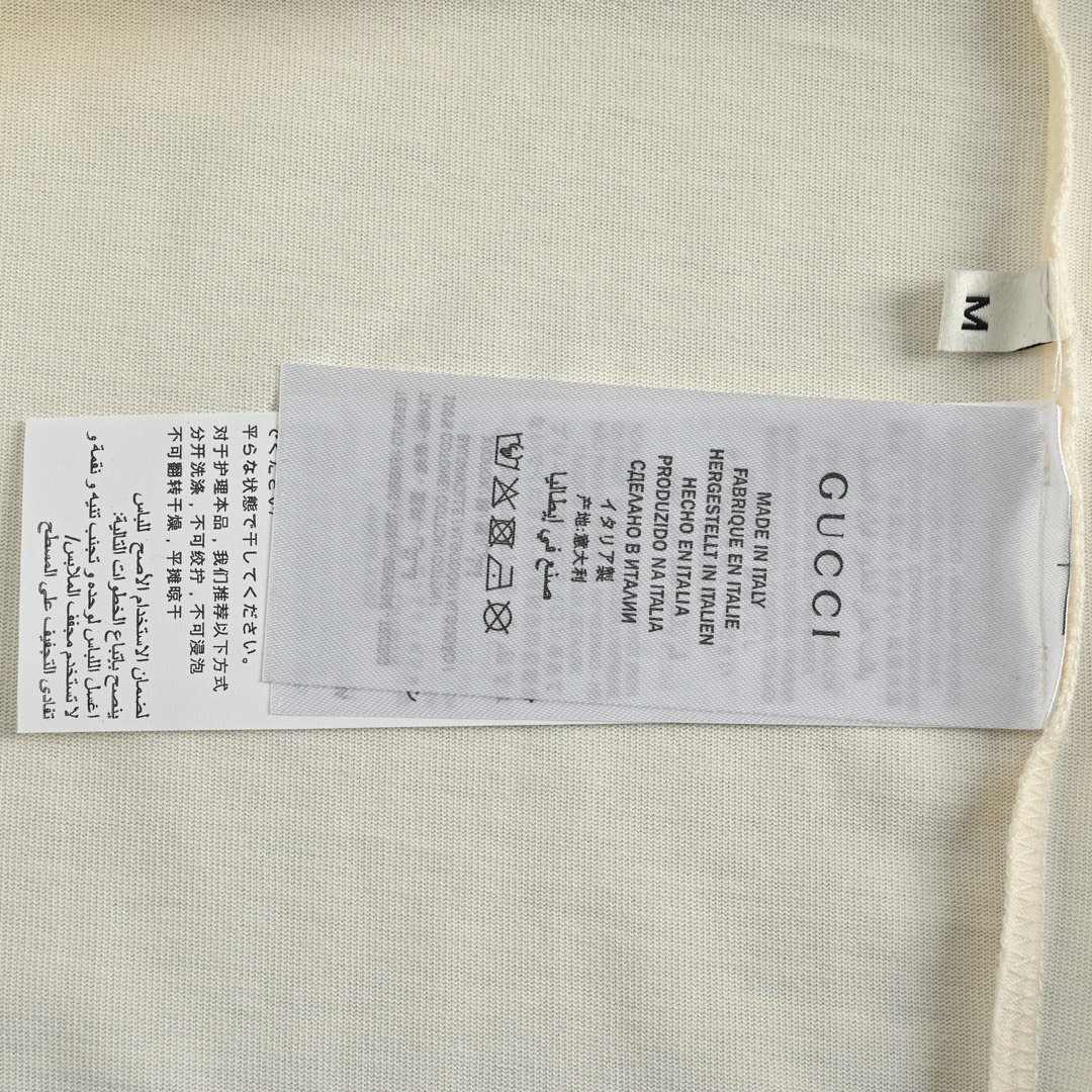 170 Gucci/古驰 23ss 双手插兜眼镜兔印花短袖 夏季新款