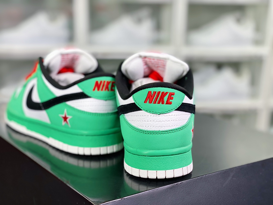 280 SB Dunk Low Pro”Heineken”扣篮系列低帮休闲运动滑板板鞋“皮革白绿喜力”304292-302