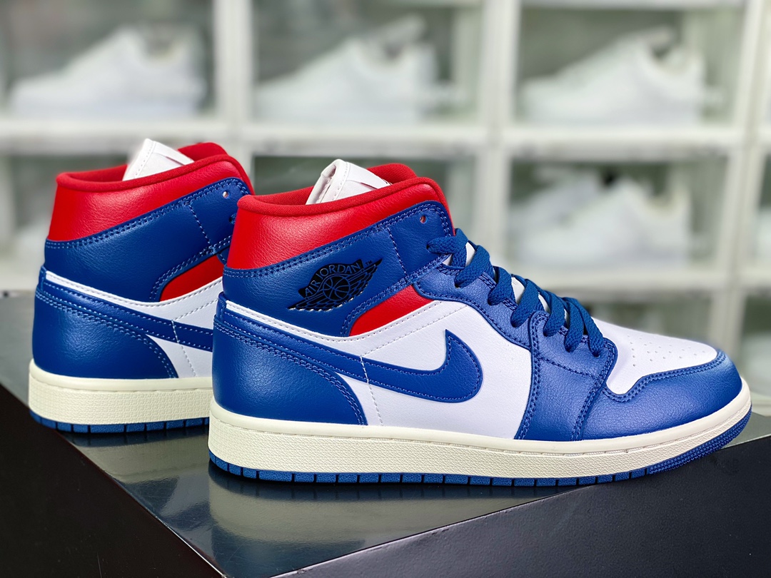 280  Wmns Air Jordan 1 Mid”Grey Sail”AJ1乔丹一代中帮经典复古文化休闲运动篮球鞋“灰白2.0”BQ6472-115