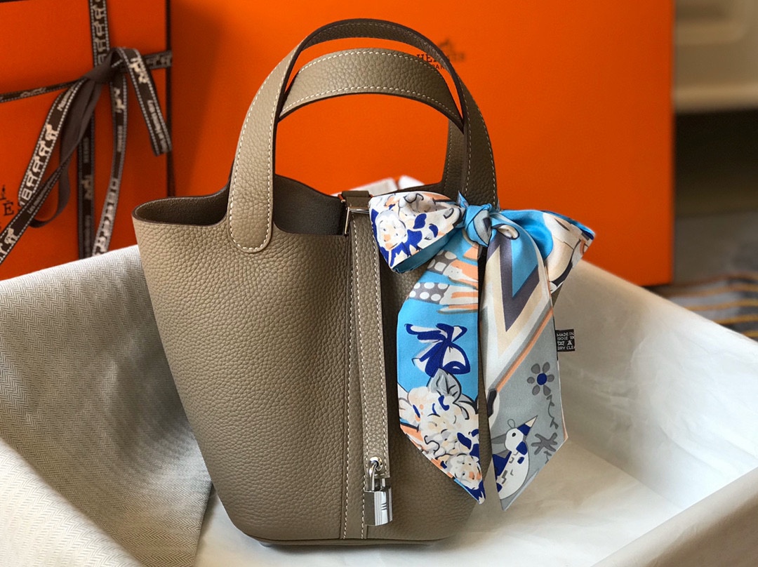 Picotin 菜篮子 18CM・22CM - 高級Togo小牛革製