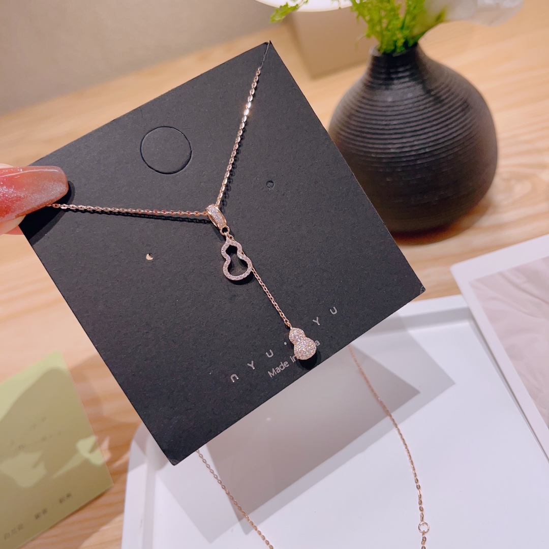 Fine Silver Necklace Forest Office Gold