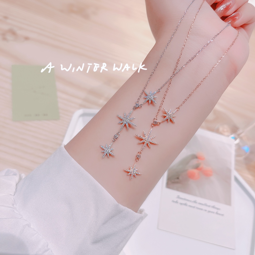 可愛いS925スターリングシルバーネックレスシルバー 春節