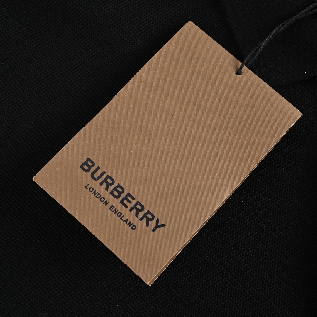 170 Burberry/巴宝莉 23ss 胸口麦穗刺绣Polo短袖 面料采用220g专用珠地面料