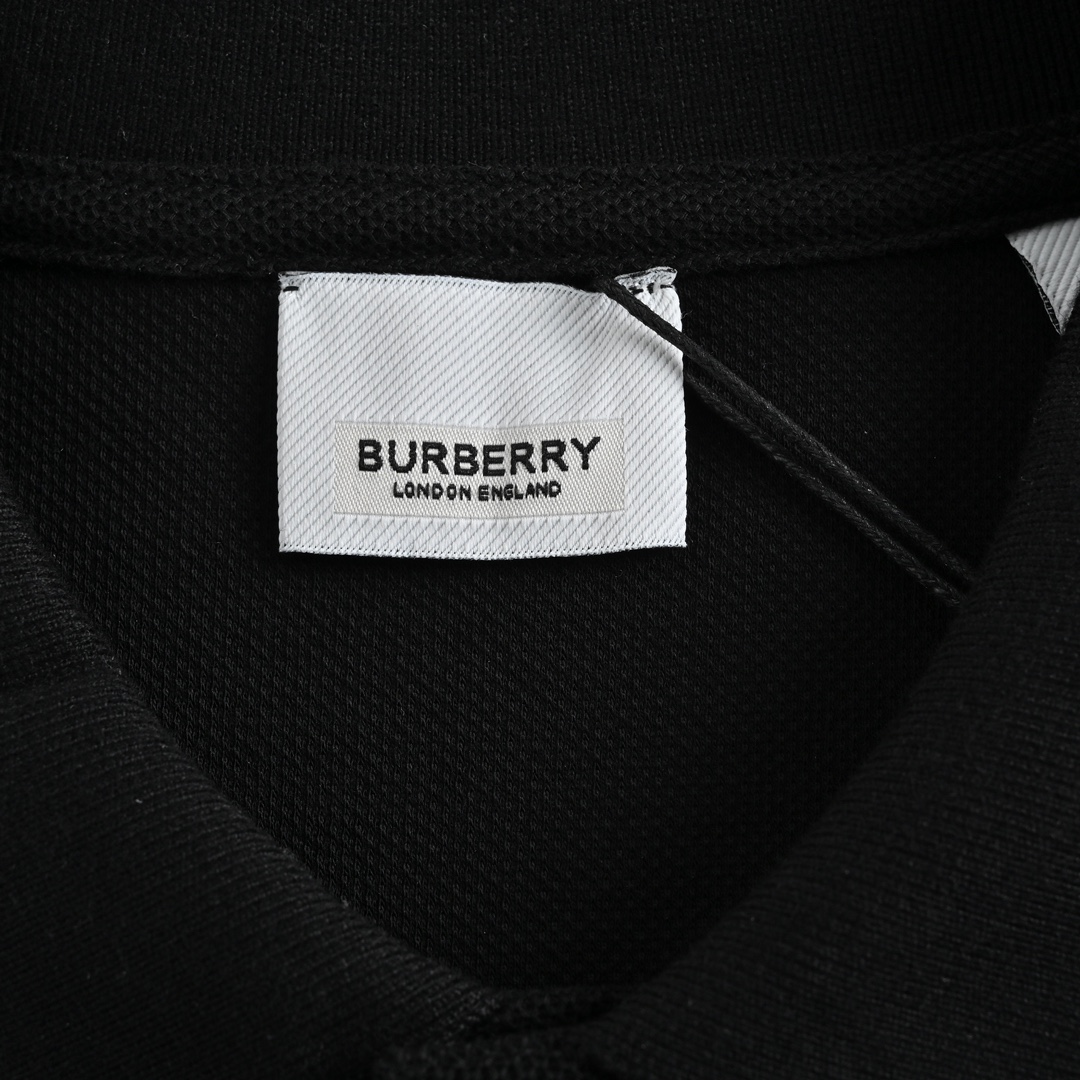 170 Burberry/巴宝莉 23ss 胸口麦穗刺绣Polo短袖 面料采用220g专用珠地面料