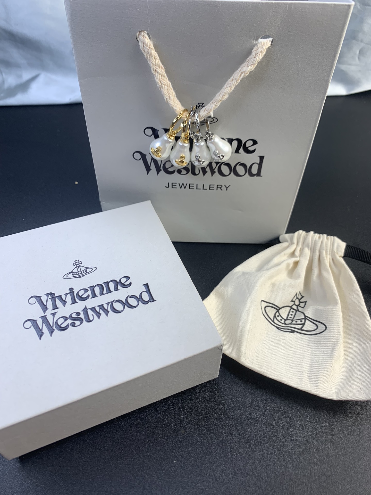 Vivienne Westwood 西太后葫芦珍珠耳环