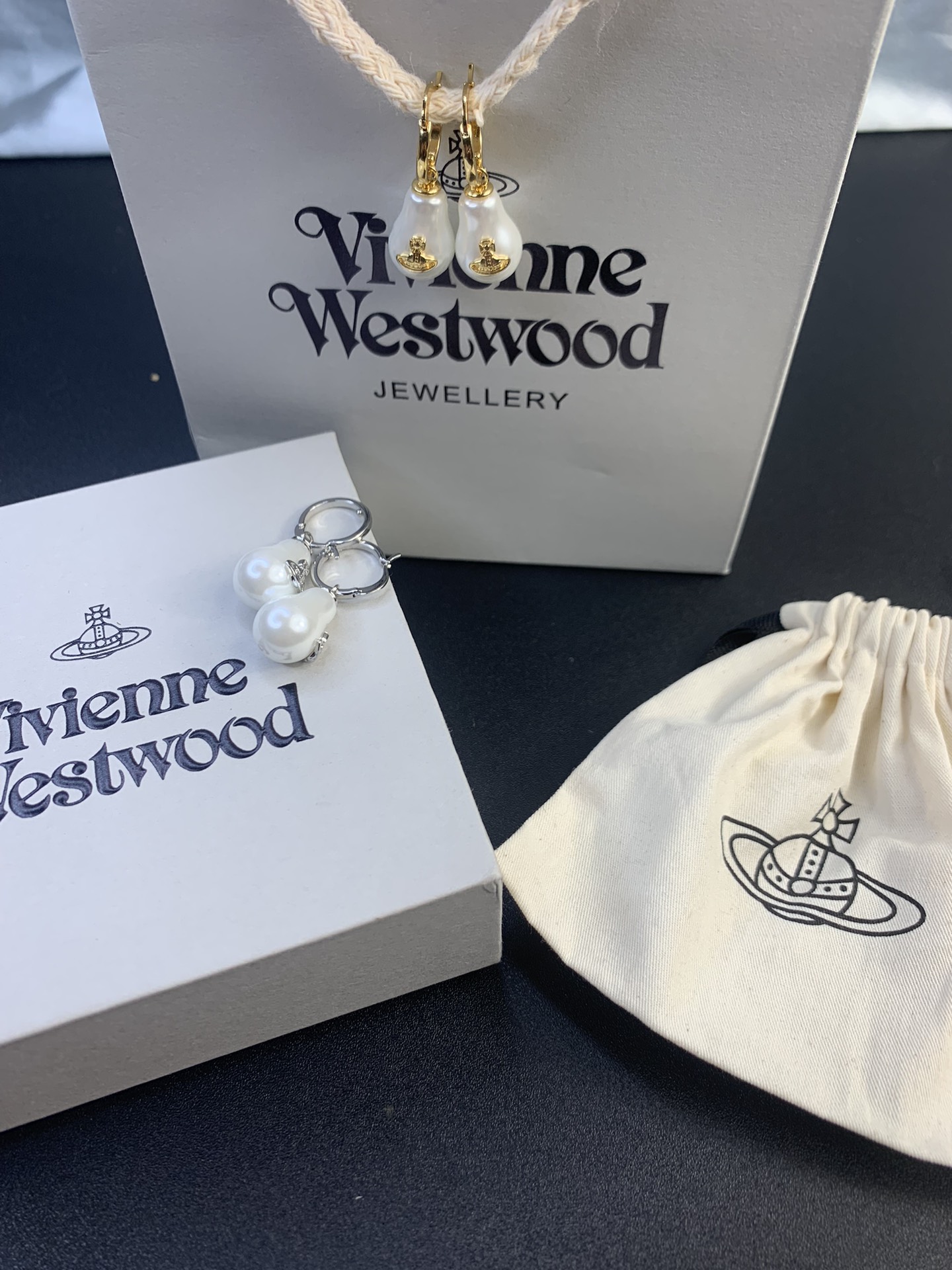 Vivienne Westwood 西太后葫芦珍珠耳环