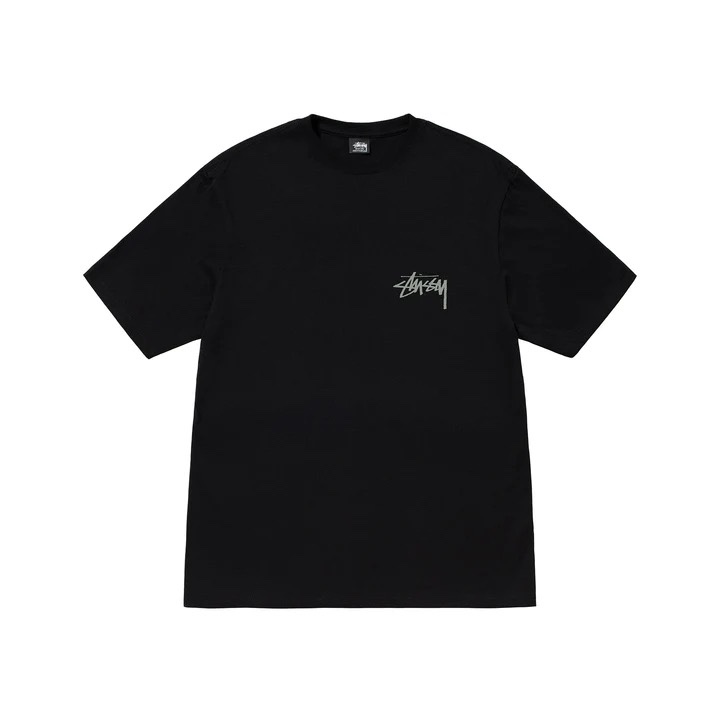 Stussy 2023 Spring/Summer Loose Cotton T-shirt in Black, Tibetan, White – 230g, SMLXL
