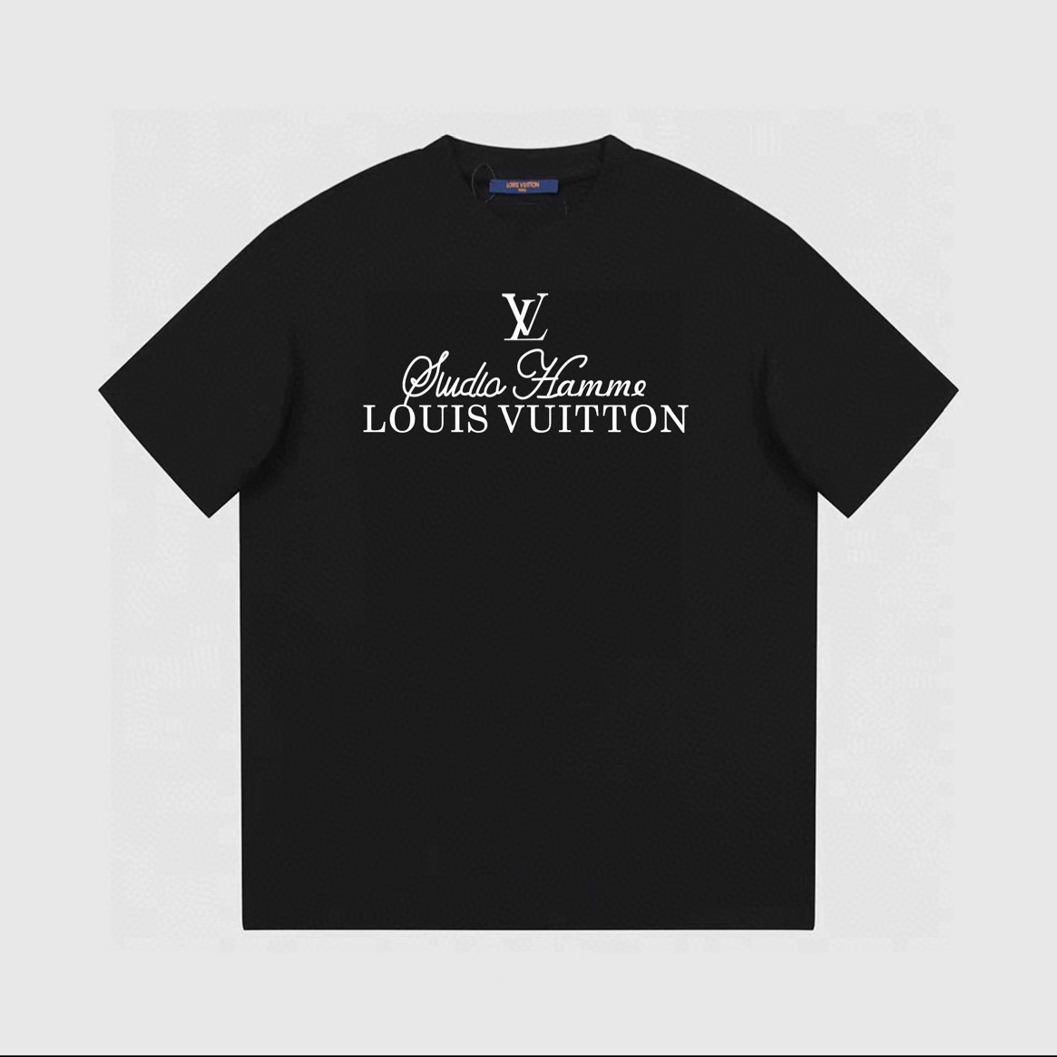 新款LOUIS VUITTON 路易威登 秀场限定23ss新款标语字母LOGO标识印花圆领短袖