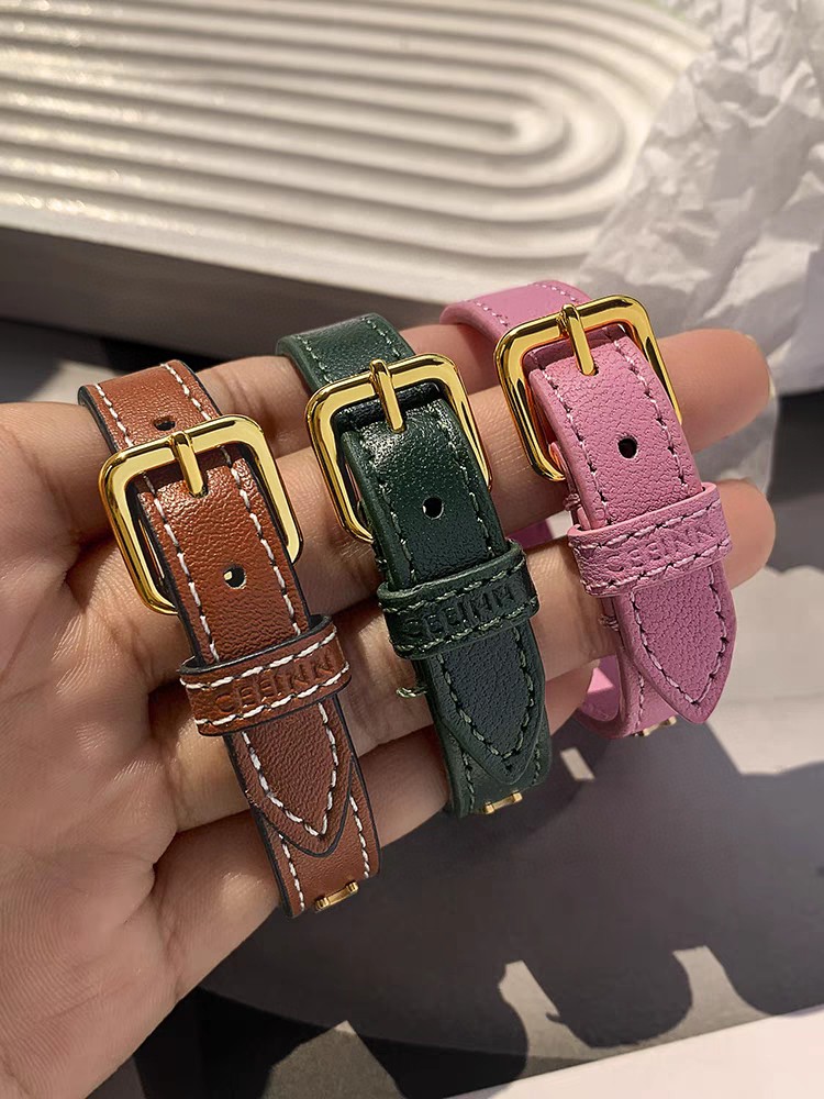 Celine Leather Wrap Bracelets: Knot Closure with Embossed Logo 15 a1681466000004 4466