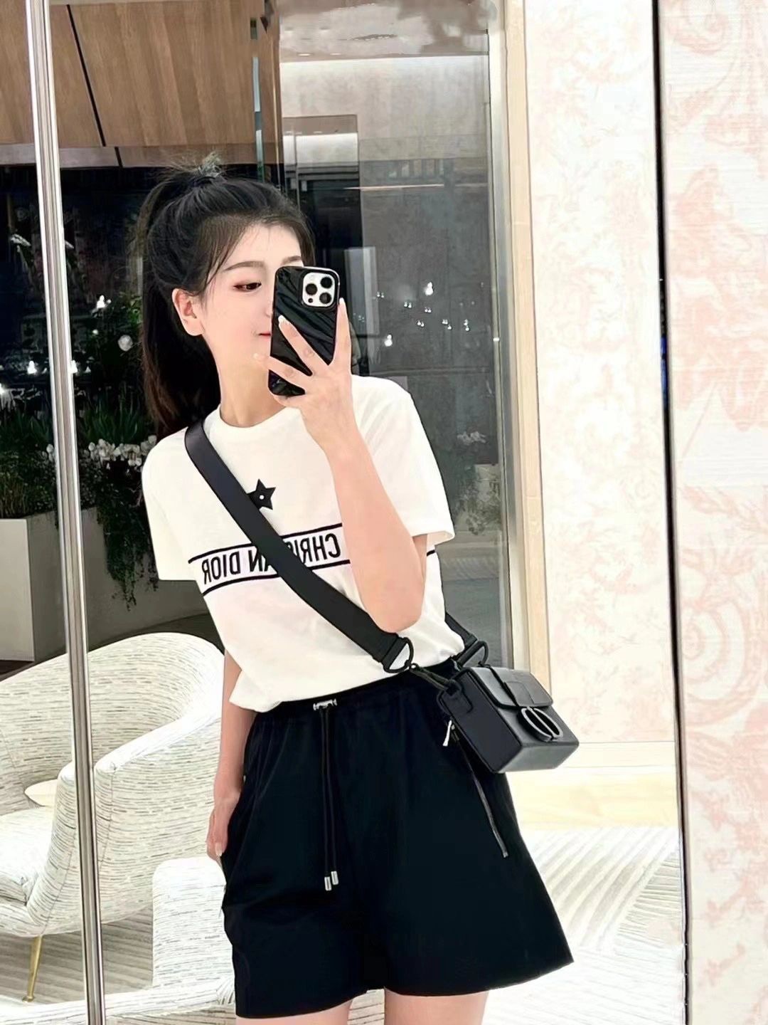 NO:308042,Must enter Dior's lucky star T-shirt, dior, tees, t-shirt, alexander wang19860909一定要入迪奥的幸运星T恤,,dior,tees，t-shirt,alexander wang,Women's clothing