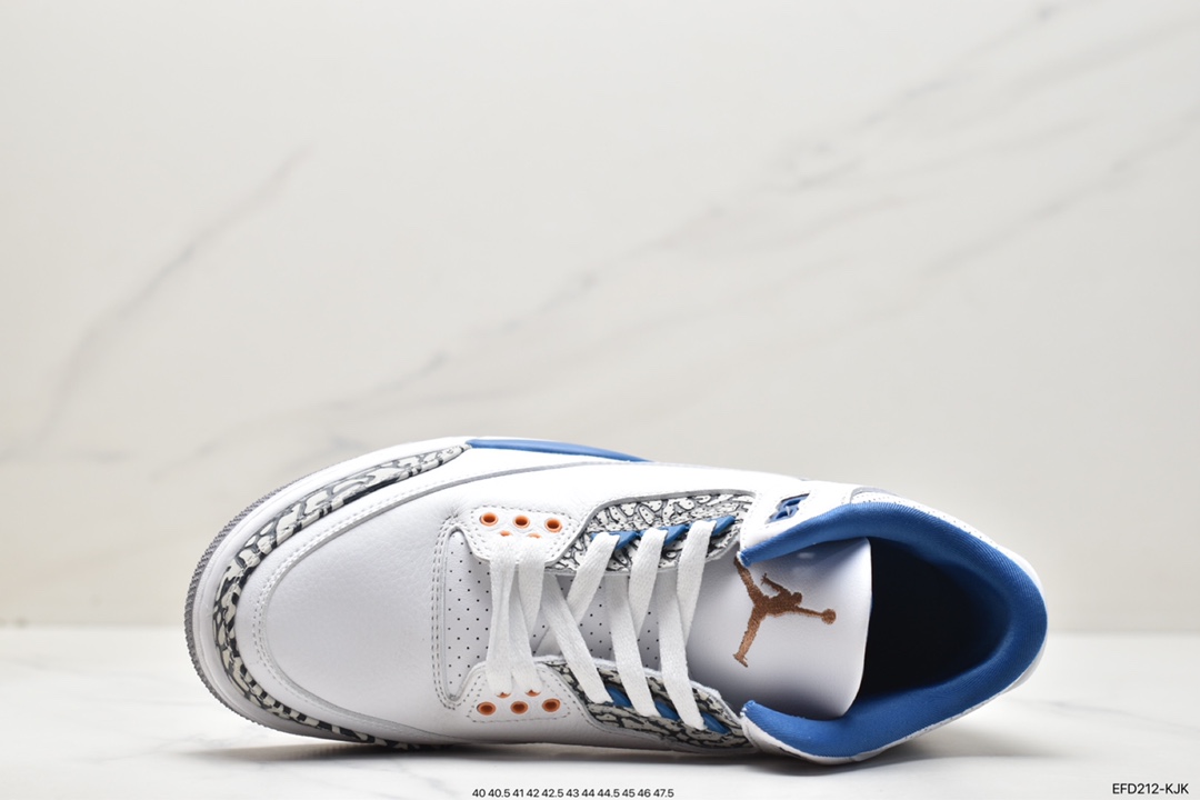 400 Air Jordan 3 Retro“wizaeds” 白蓝 纯原市场最高工艺复刻 CT8532-148