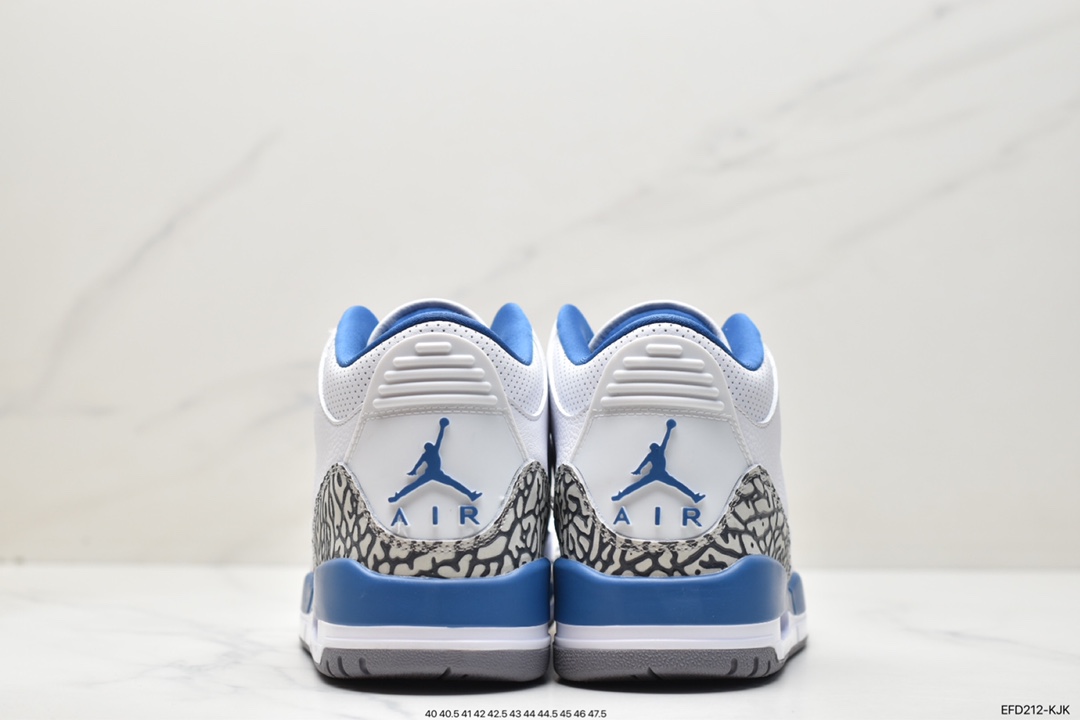 400 Air Jordan 3 Retro“wizaeds” 白蓝 纯原市场最高工艺复刻 CT8532-148