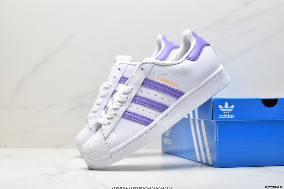 adidas/clover head leather shell head SUPERSTAR couple shoes GX2538