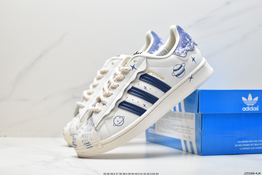 adidas/clover head leather shell head SUPERSTAR couple shoes GX2538