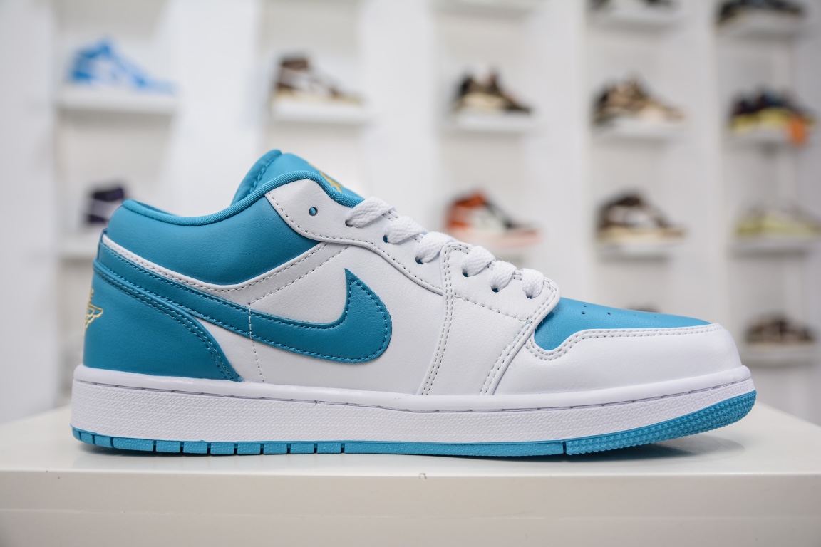 200 原装Nike Air Jordan 1 Low GS”White/Black/Pink”AJ1乔丹一代低帮篮球鞋 553558-174