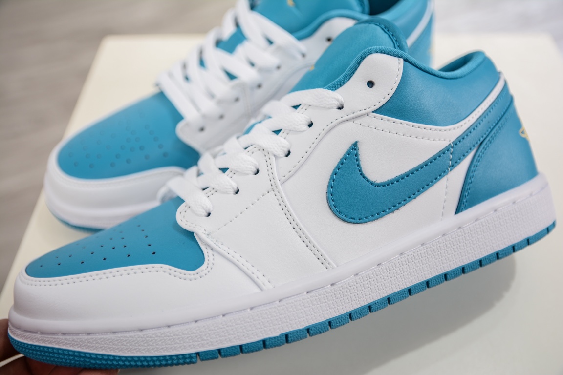 200 原装Nike Air Jordan 1 Low GS”White/Black/Pink”AJ1乔丹一代低帮篮球鞋 553558-174