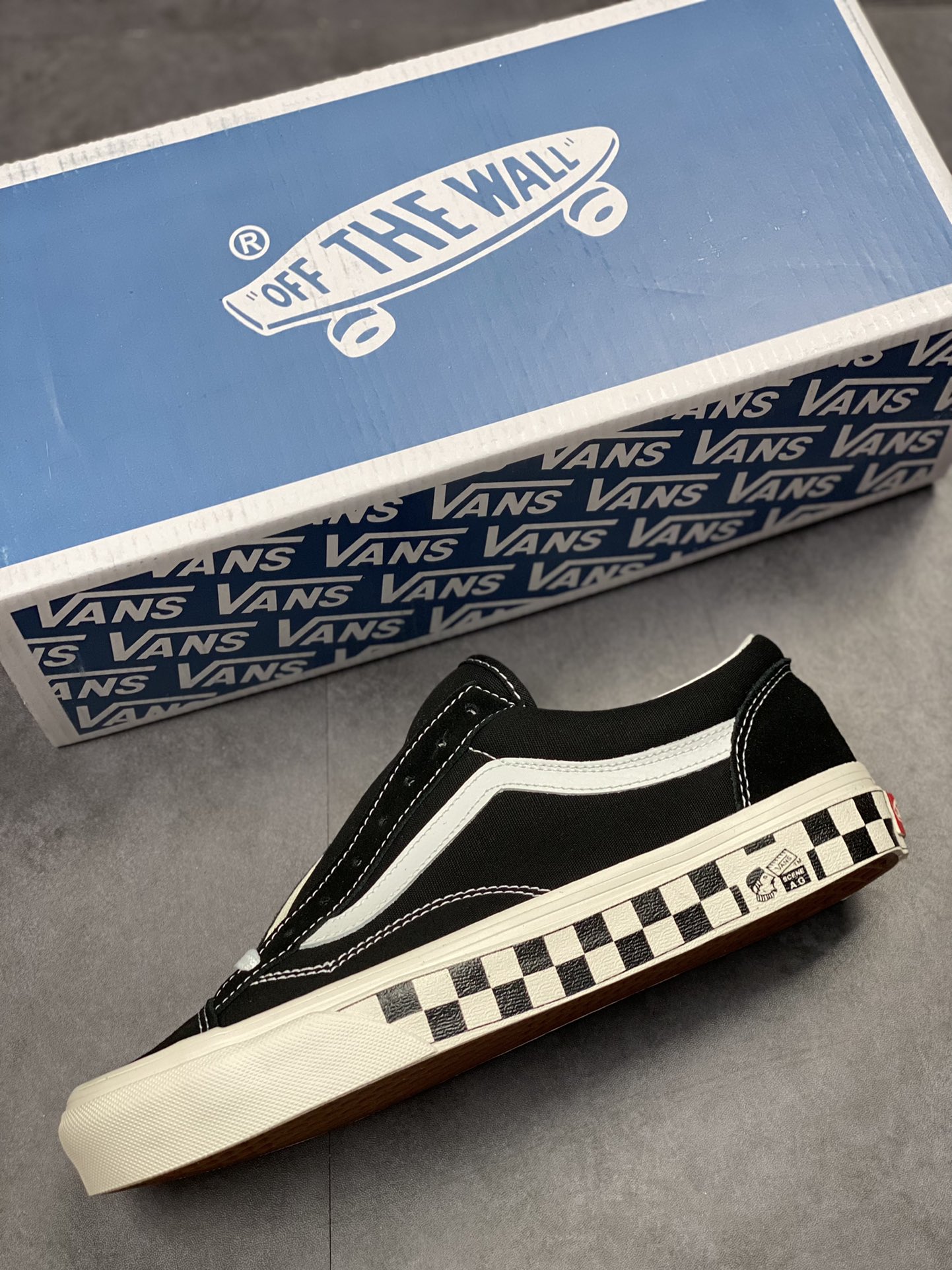 Vans Vault Og Style 36 Black and White Checkerboard Canvas Shoes VN0A4BVEN8K