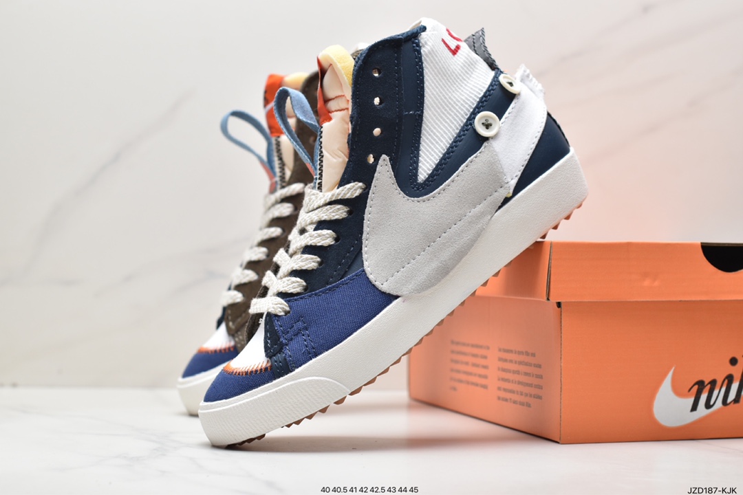 140 耐克Nike Blazer MID 77 Vntg开拓者 大勾 复古经典中帮百搭休闲运动板鞋DQ5080-001