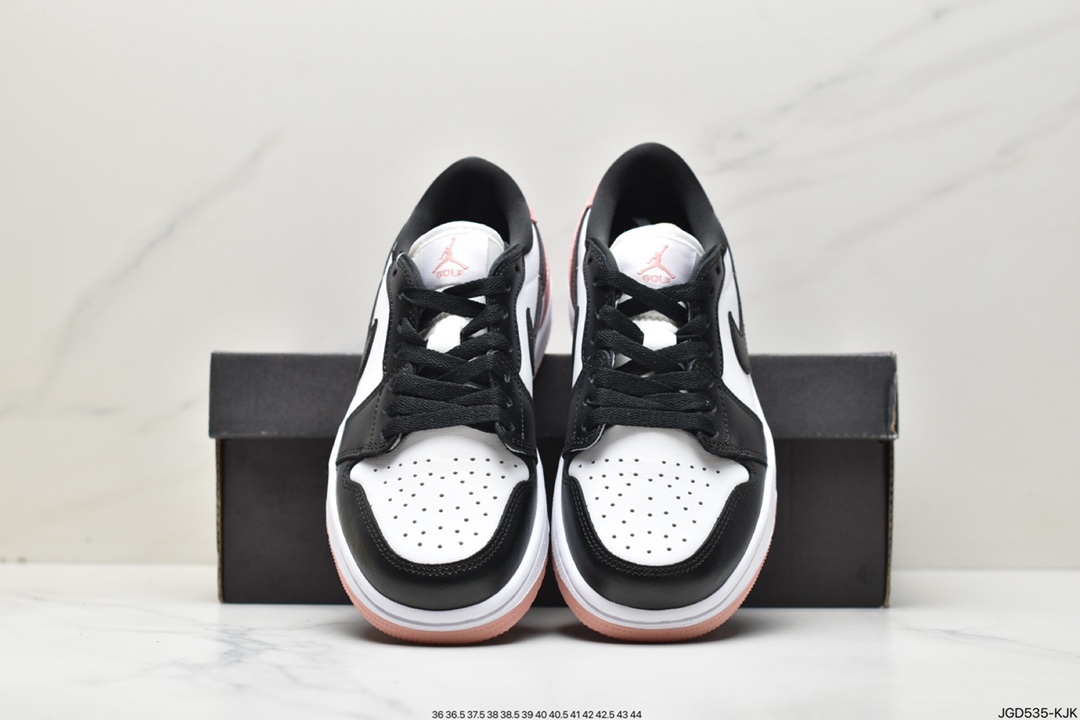 170 Air Jordan 1 Low AJ1低帮 高尔夫 黑白粉 DD9315-106