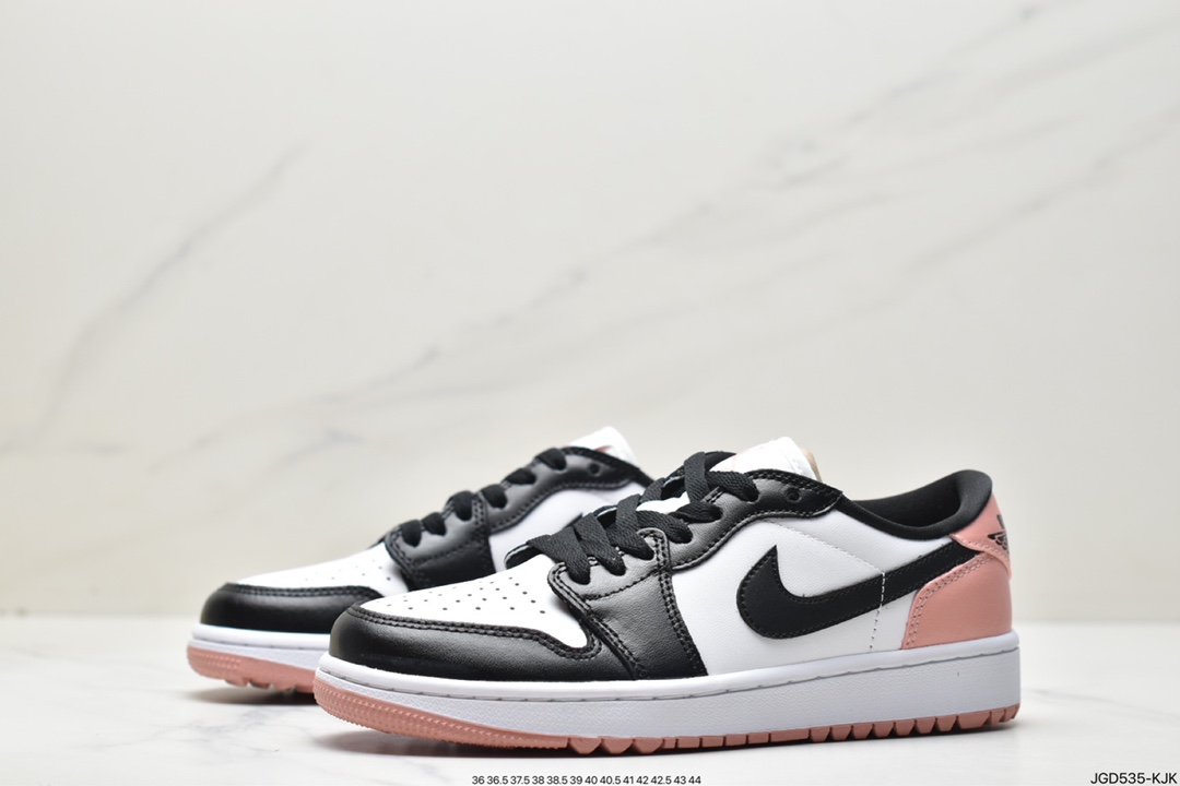 170 Air Jordan 1 Low AJ1低帮 高尔夫 黑白粉 DD9315-106