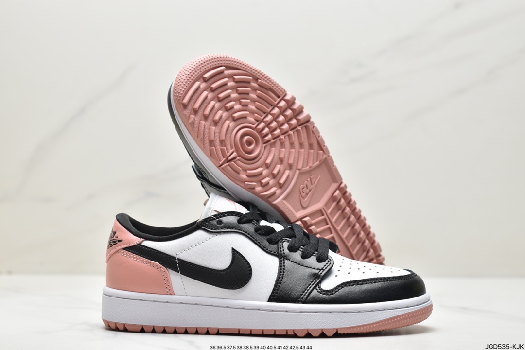 170 Air Jordan 1 Low AJ1低帮 高尔夫 黑白粉 DD9315-106