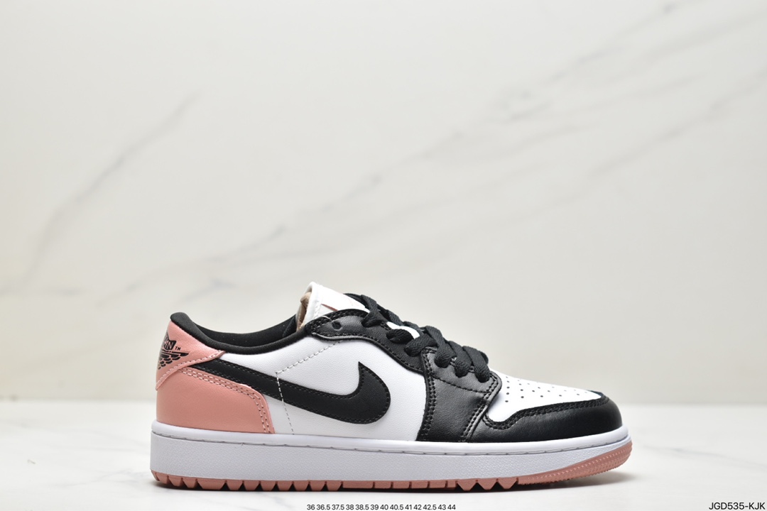 170 Air Jordan 1 Low AJ1低帮 高尔夫 黑白粉 DD9315-106