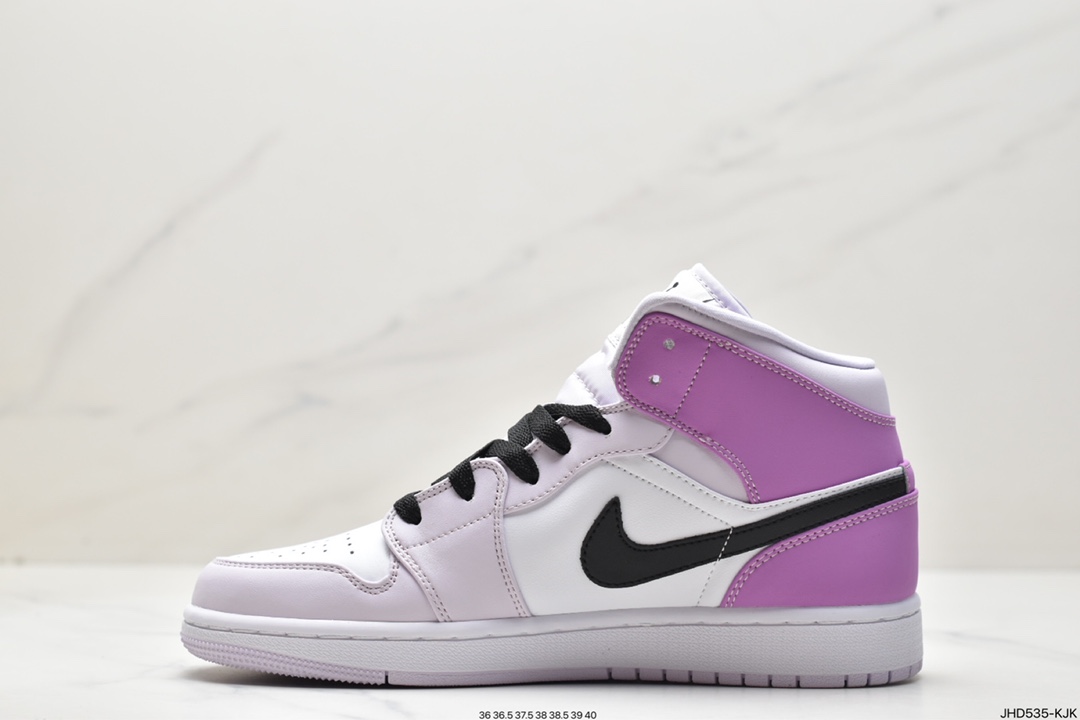 190 Air Jordan 1 Mid 中帮 薰衣草紫 AJ1 乔丹1代 DQ8423-501