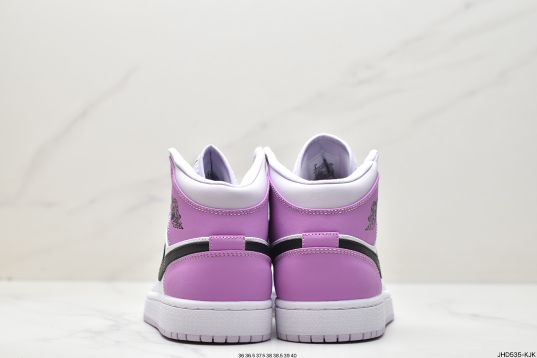 190 Air Jordan 1 Mid 中帮 薰衣草紫 AJ1 乔丹1代 DQ8423-501