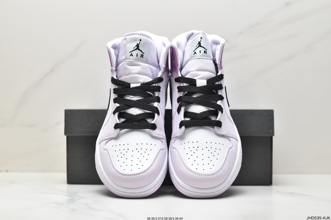 190 Air Jordan 1 Mid 中帮 薰衣草紫 AJ1 乔丹1代 DQ8423-501
