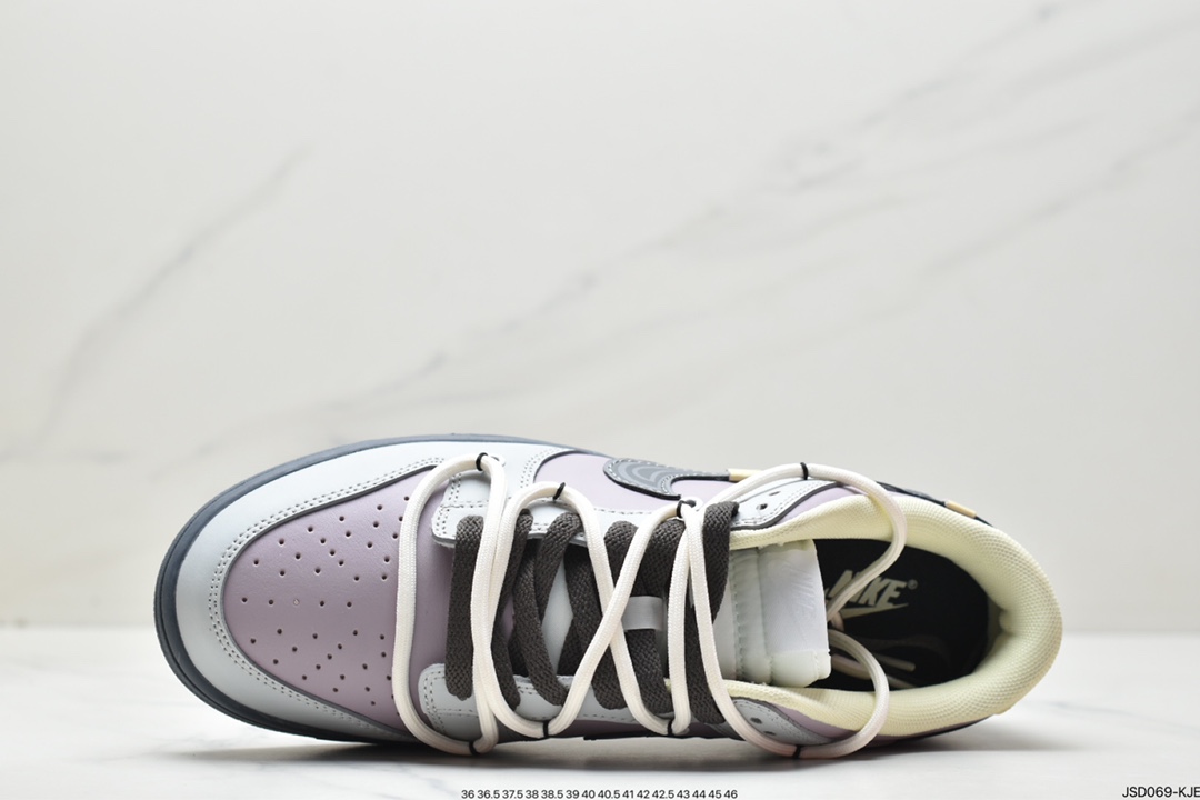 200 绑绳Off-White解构风定制，耐克Nike SB Dunk Low”Milk White/Pink/Smile”扣篮系列DD1503-017