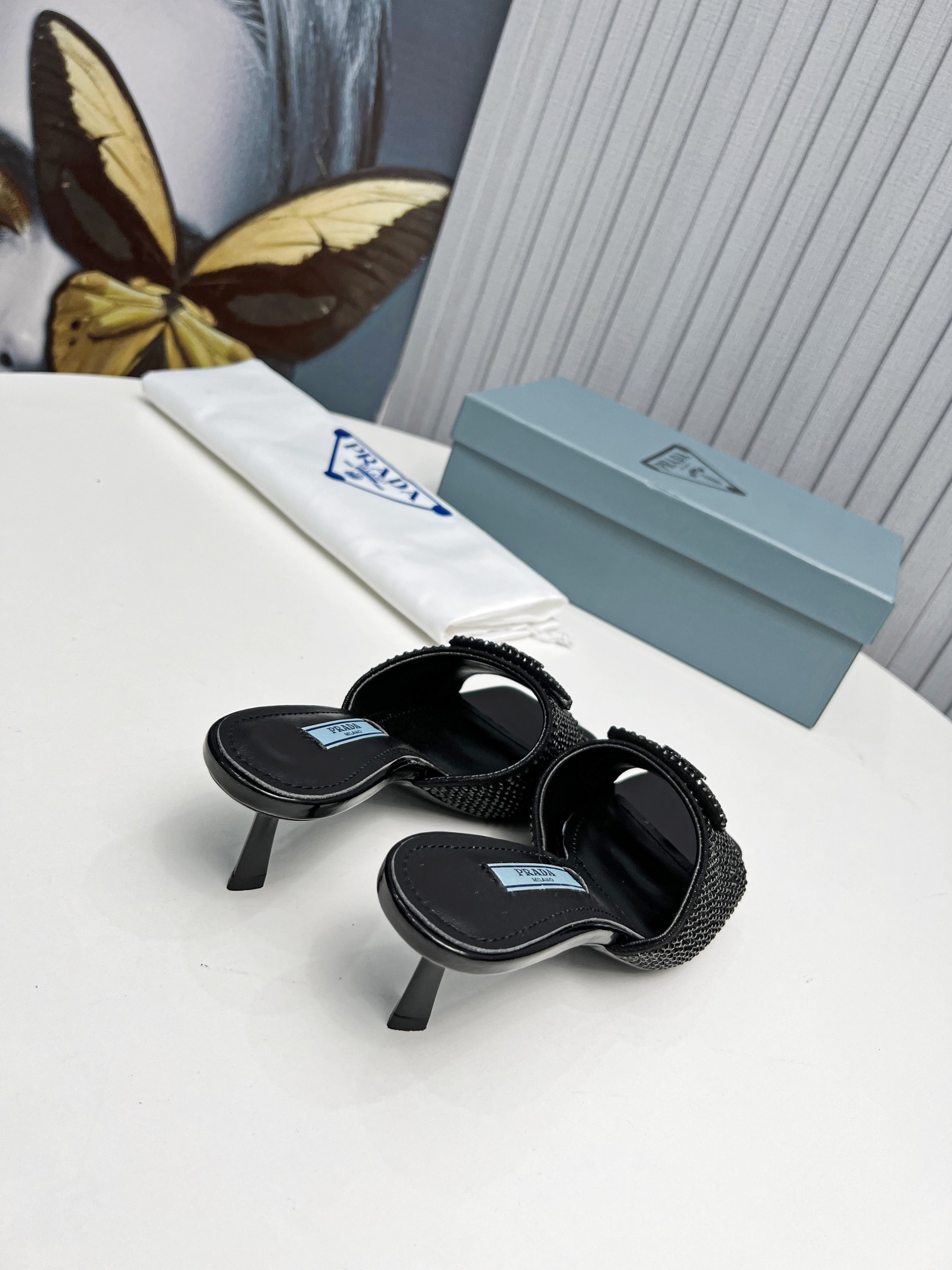 ex fábrica 2023 SSS relanza las nuevas botas largas y cortas de Prada, sandalias zapatos individuale
