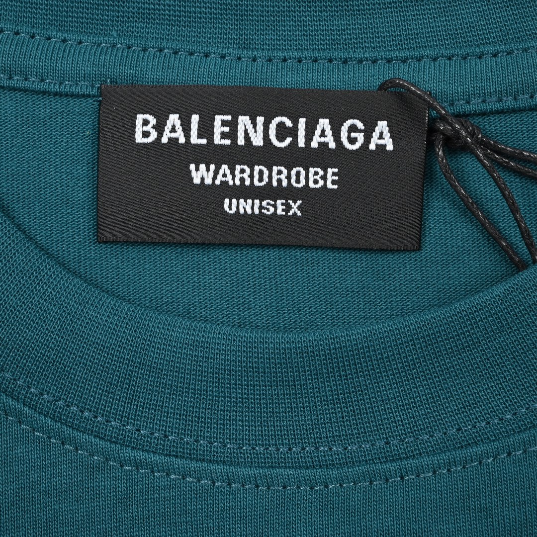 170 Balenciaga/巴黎世家 21ss 刺绣字母短袖T恤