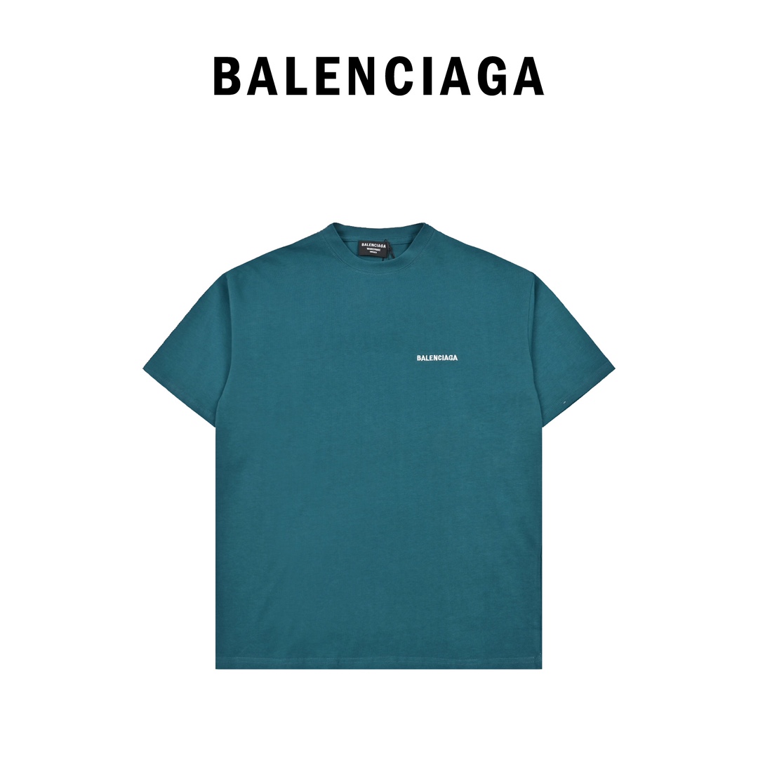 170 Balenciaga/巴黎世家 21ss 刺绣字母短袖T恤