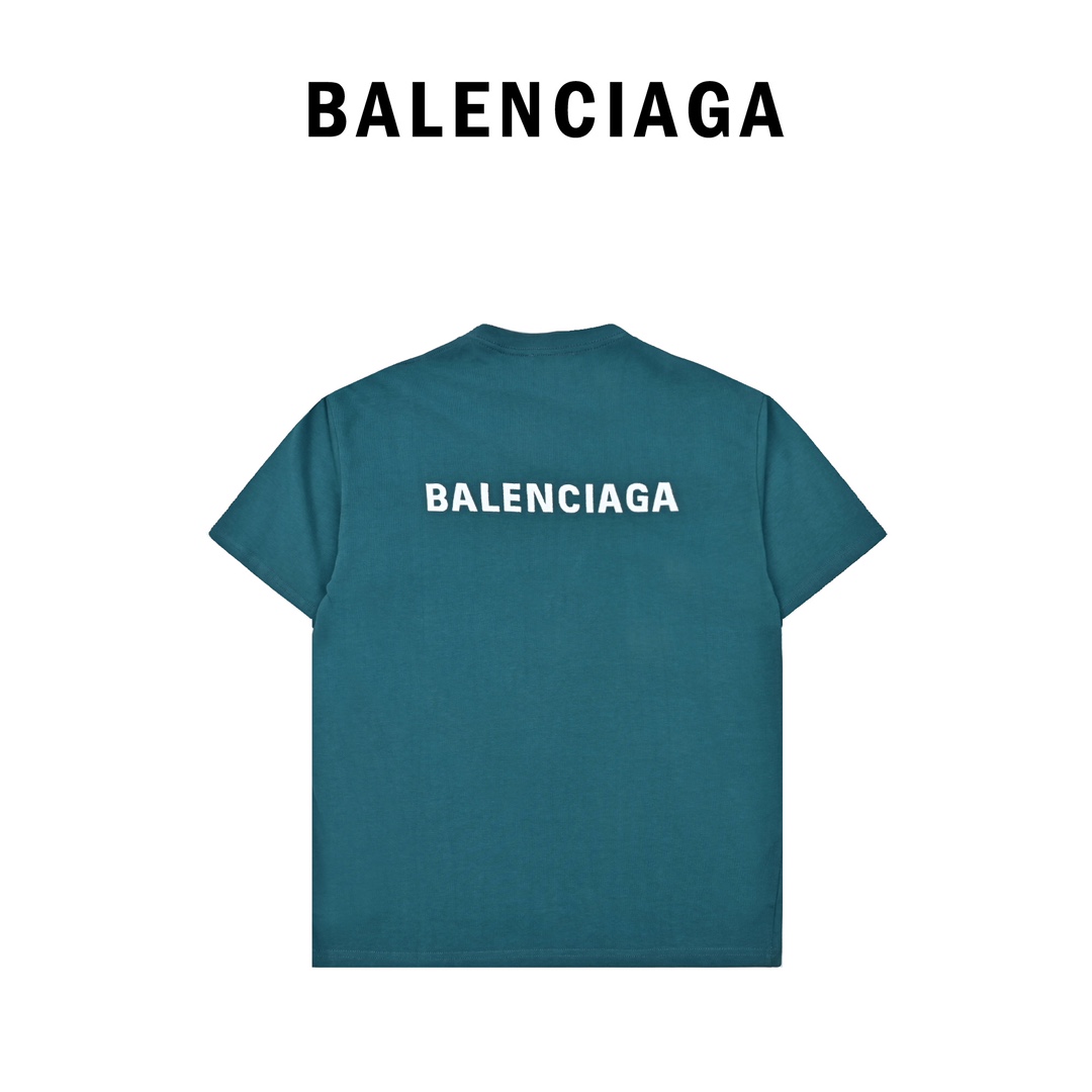 170 Balenciaga/巴黎世家 21ss 刺绣字母短袖T恤