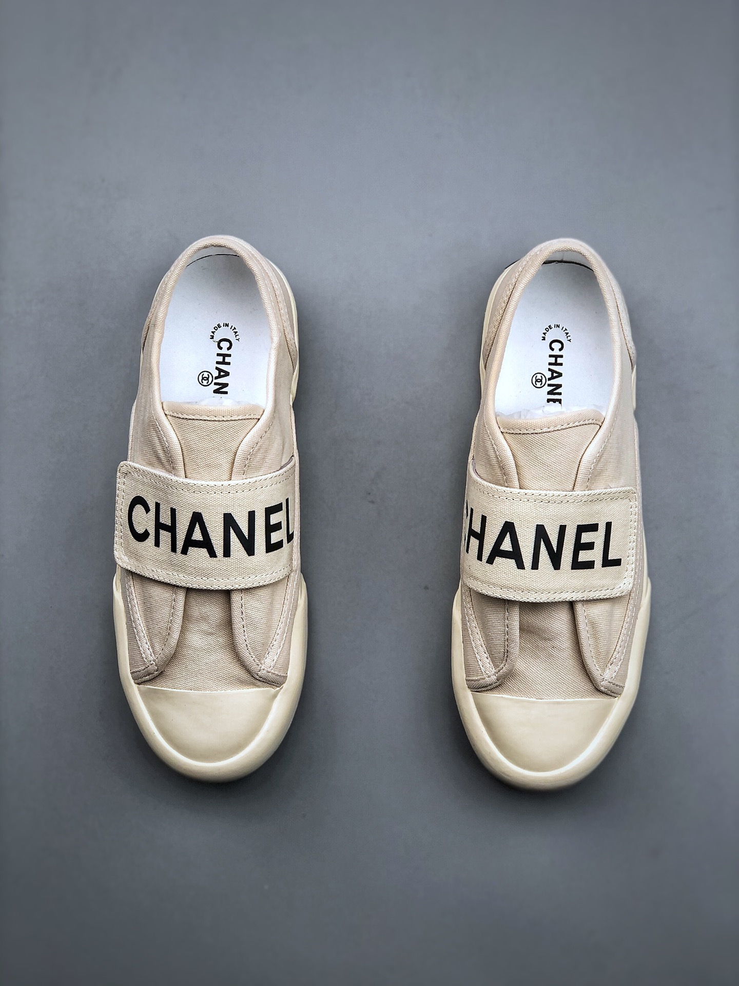 Chanel CHANEL 2023 early spring new Internet celebrity hit second-hand Velcro thick-soled canvas shoes are so stylish