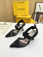 cheap online Best Designer
 Fendi Shoes High Heel Pumps Replica Wholesale
 Embroidery Rubber Spring Collection