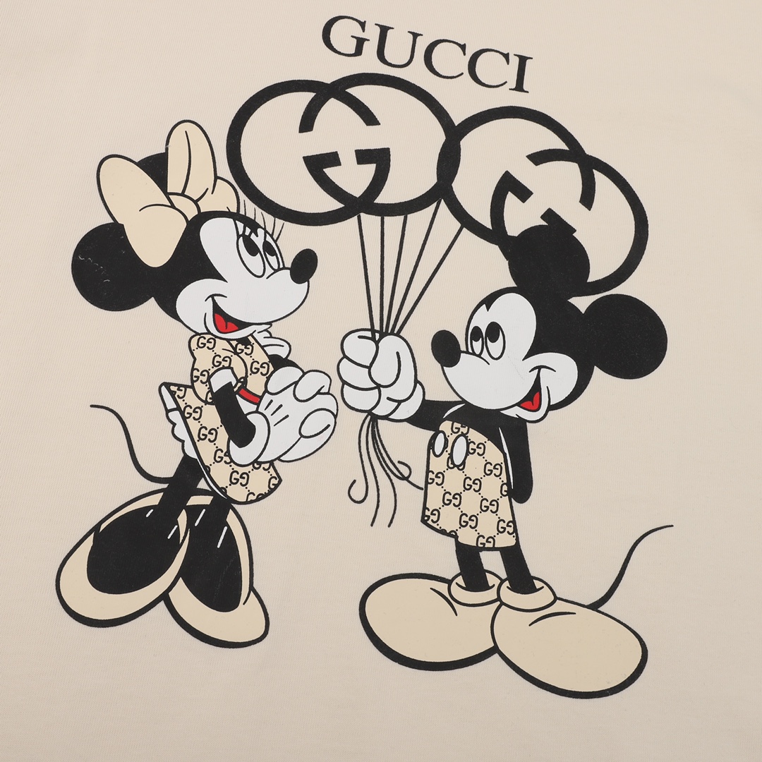 GUCCI/古驰 米老鼠印花短袖 定织克重230针织棉