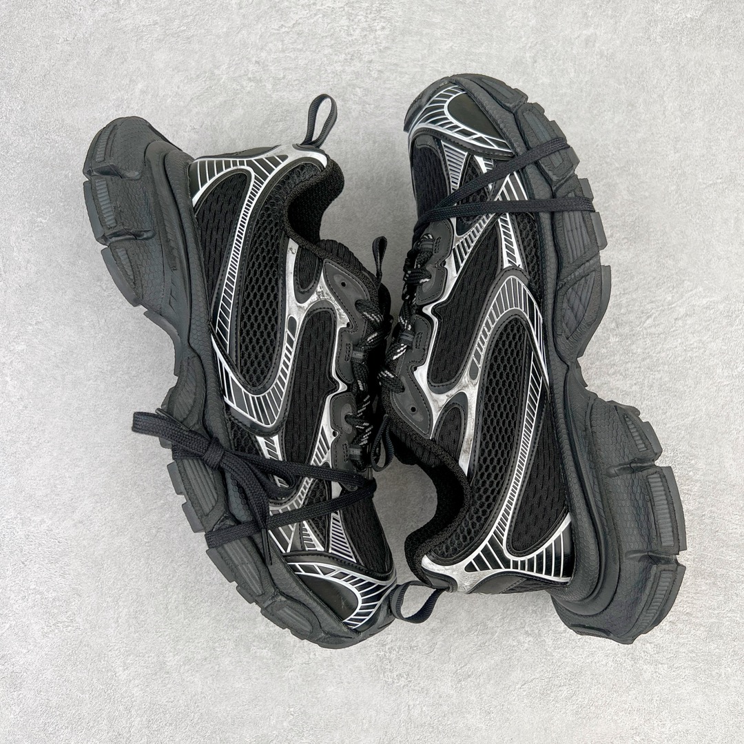 图片[3]-💰380 ＃PK纯原 BALENCIAGA 3XL Sneakers 巴黎世家十代网布系带低帮走秀复古老爹鞋 全套原纸板楦头开发 最原汁原味的灵魂版型 全鞋荧光划线卡点 胶水把控整洁度追求极致完美 每一双都是工艺品 多重QC质检 超越公司货的品控标准 实实在在的免检产品 原盒原配 正确字体电绣 粗细、位置、大小正确 侧边TPU 透气孔匹配意产原版 正确分离大底 TPU软底 原版一致大底LOGO 立体感十足 原厂皮料水洗做旧 采购原厂网纱 不含皮革 网布材料和聚氨酯 磨损效果 鞋头边缘和后帮 Balenciaga 徽标 鞋面和后跟凸印尺码 鞋舌 3XL 橡胶品牌标识和反光细节 鞋帮拉袢和鞋舌拉祥 配反光细节 备用鞋带在鞋履前侧 可在穿着前取下 便于不同造型搭配 偏大一码 尺码：35 36 37 38 39 40 41 42 43 44 45 46 编码：by4936050-运动鞋