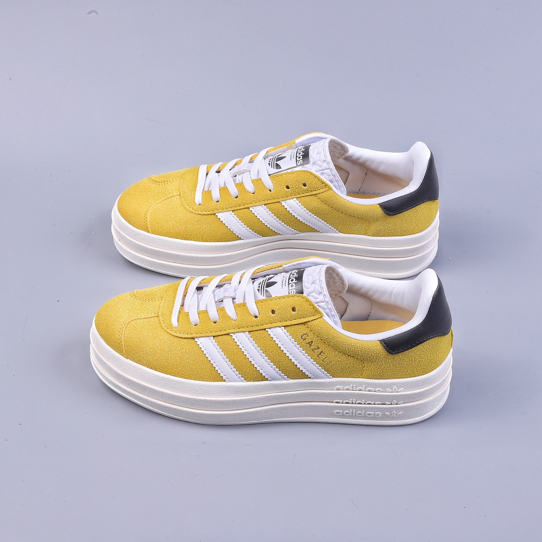 Adidas Gazelle Bold W thick-soled low-top retro all-match casual sports shoes HQ6891