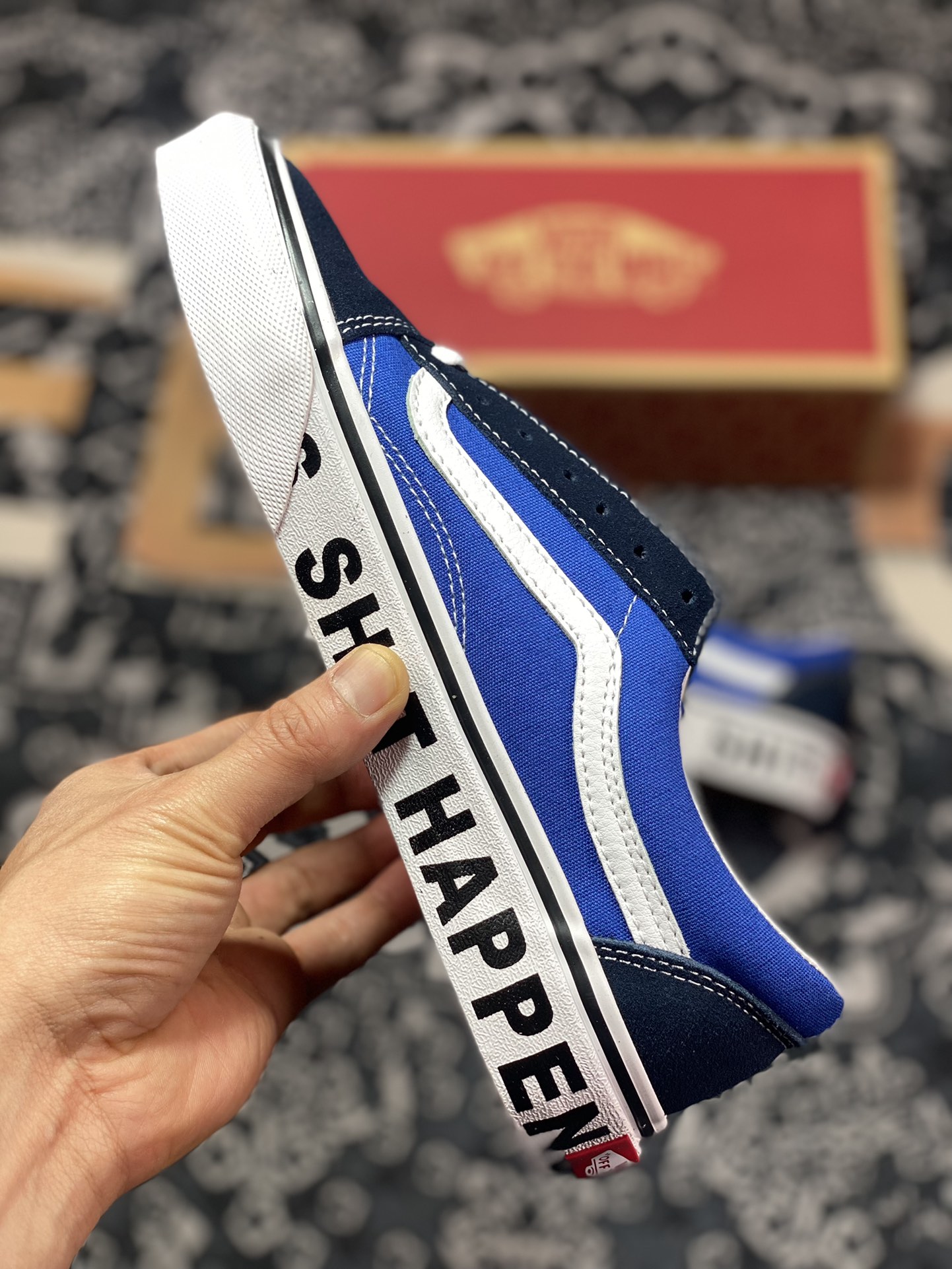 VANS OLD SKOOL Navy Blue Alphabacco Label VN0A4U3B2BL