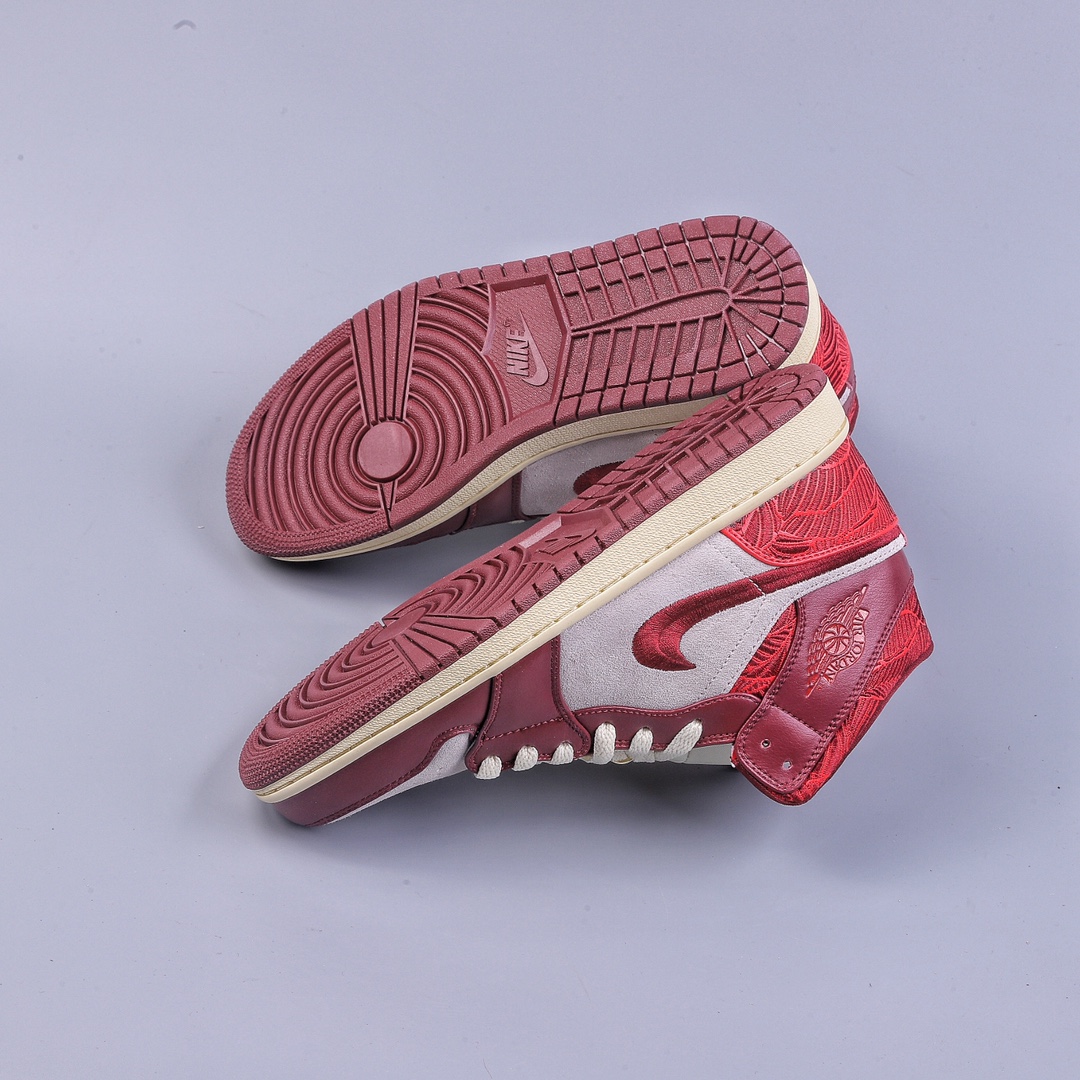220 Air Jordan 1 Mid 中国红脚趾 DZ2820-601