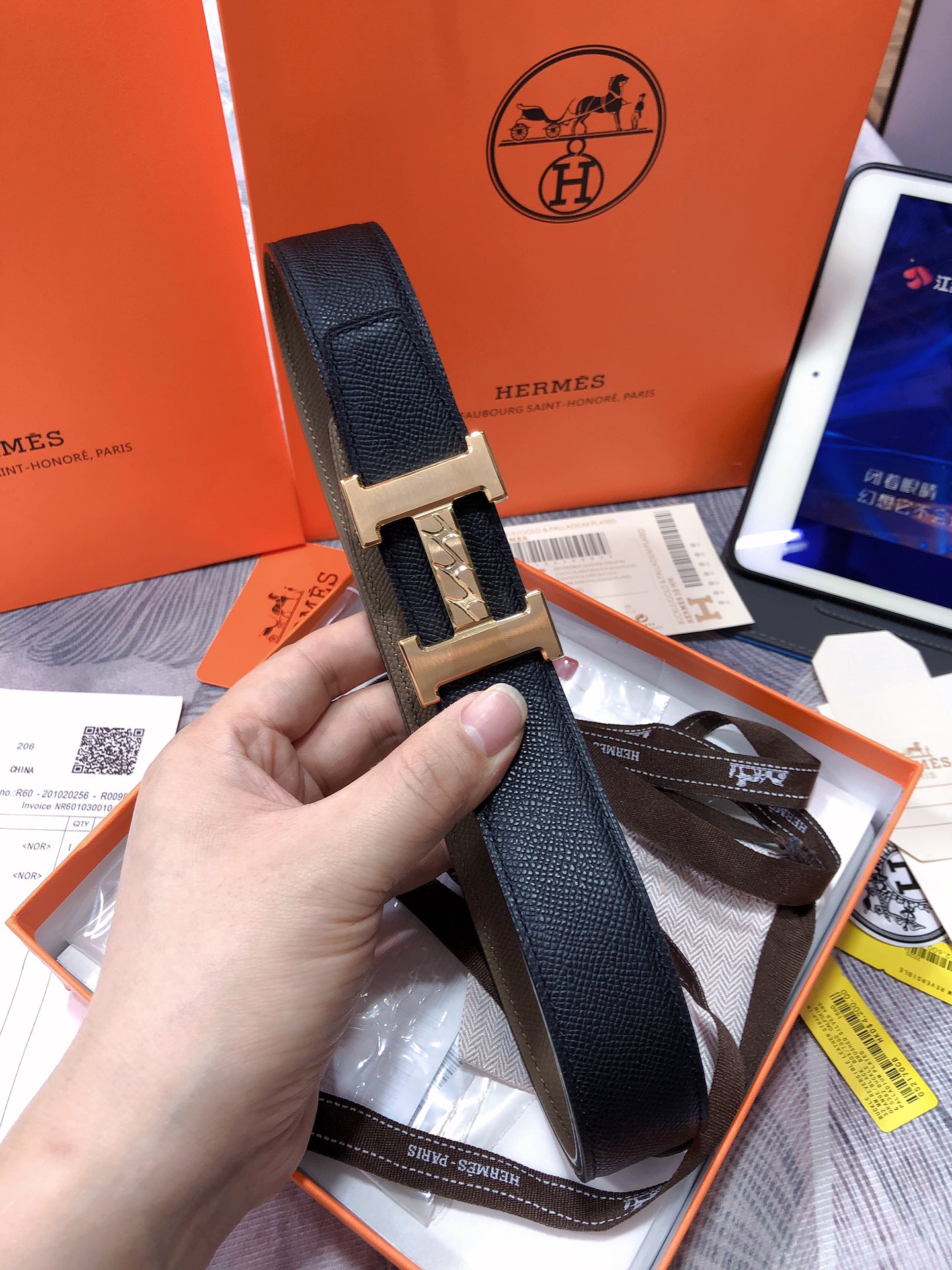 Hermes.爱马仕全套包装宽度3.