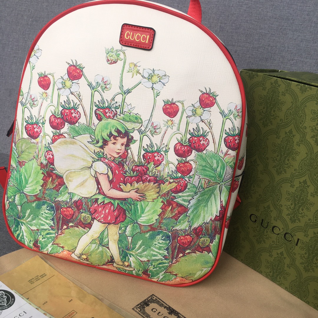 Mochila de espalda roja de Hada de las Flores, medidas: 37*34*10, embalaje: bolsa antipolvo