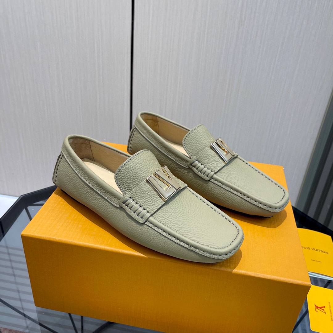 Louis Vuitton Schoenen Moccasin Koeienhuid Rubber