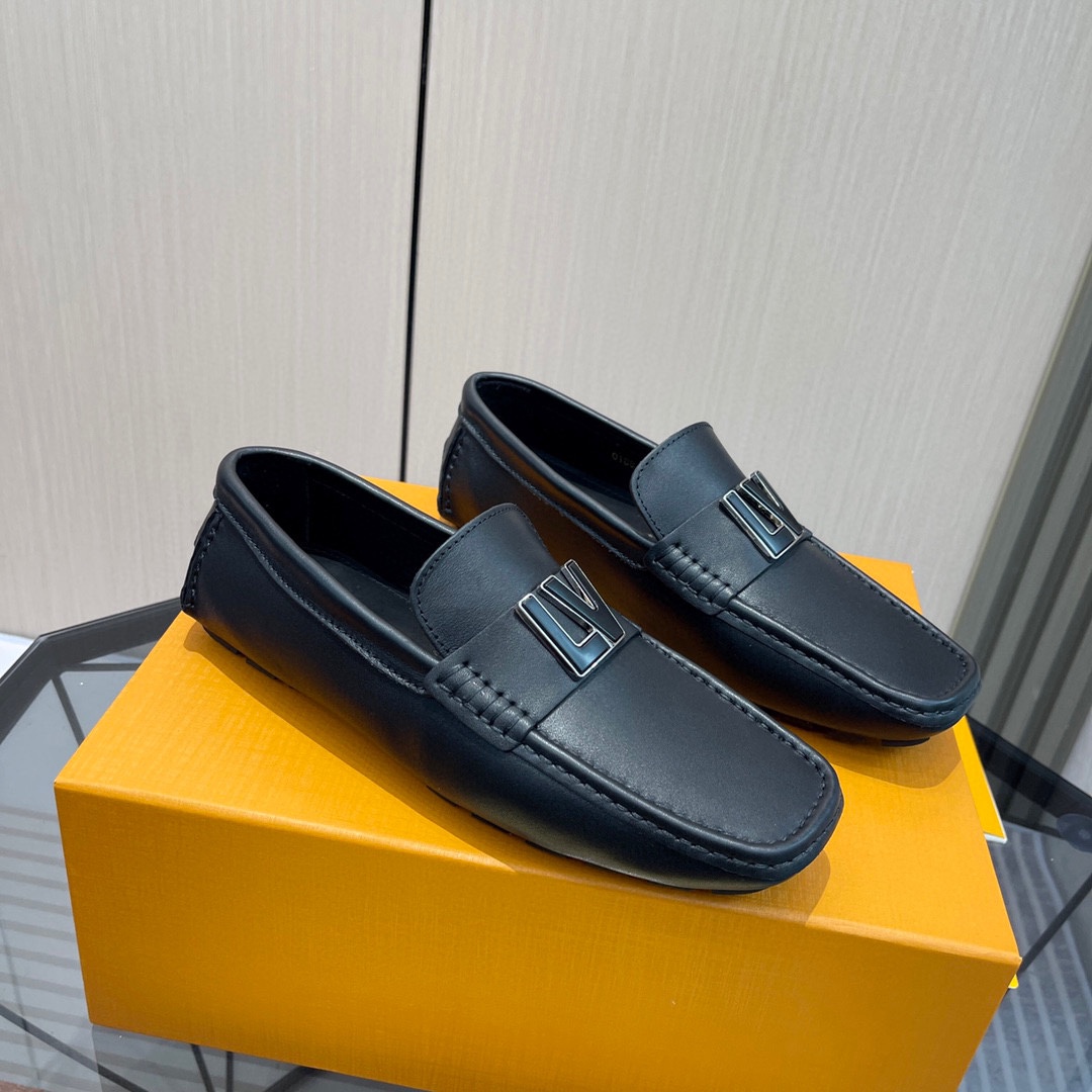 Louis Vuitton Chaussures Moccasin Cuir de vache Caoutchouc