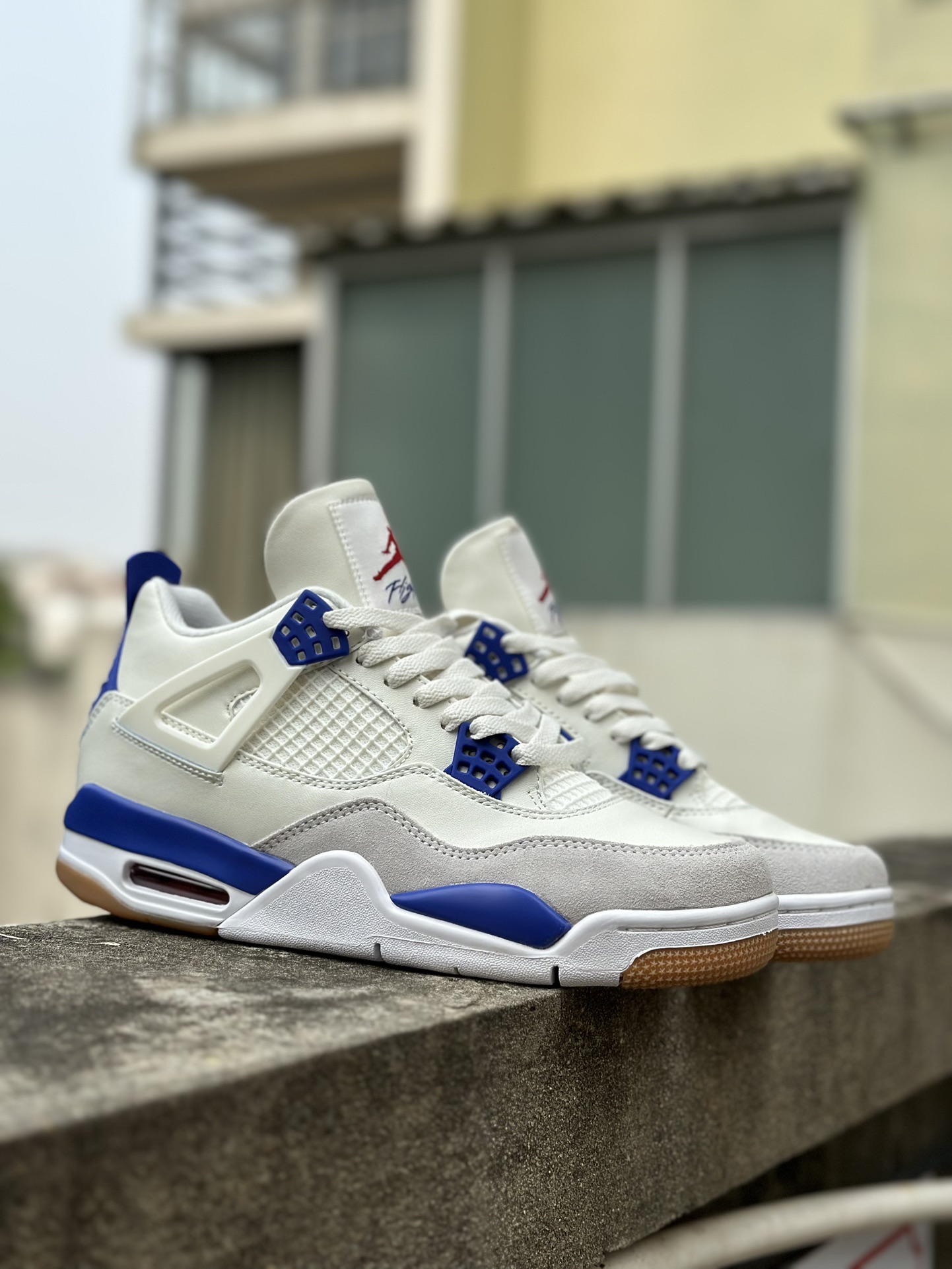 ¡¡Original puro‼️ Original puro, de fábrica‼️ Air Jordan AJ4 Retro Zafiro, Blanco y Azul, versión de exportac…