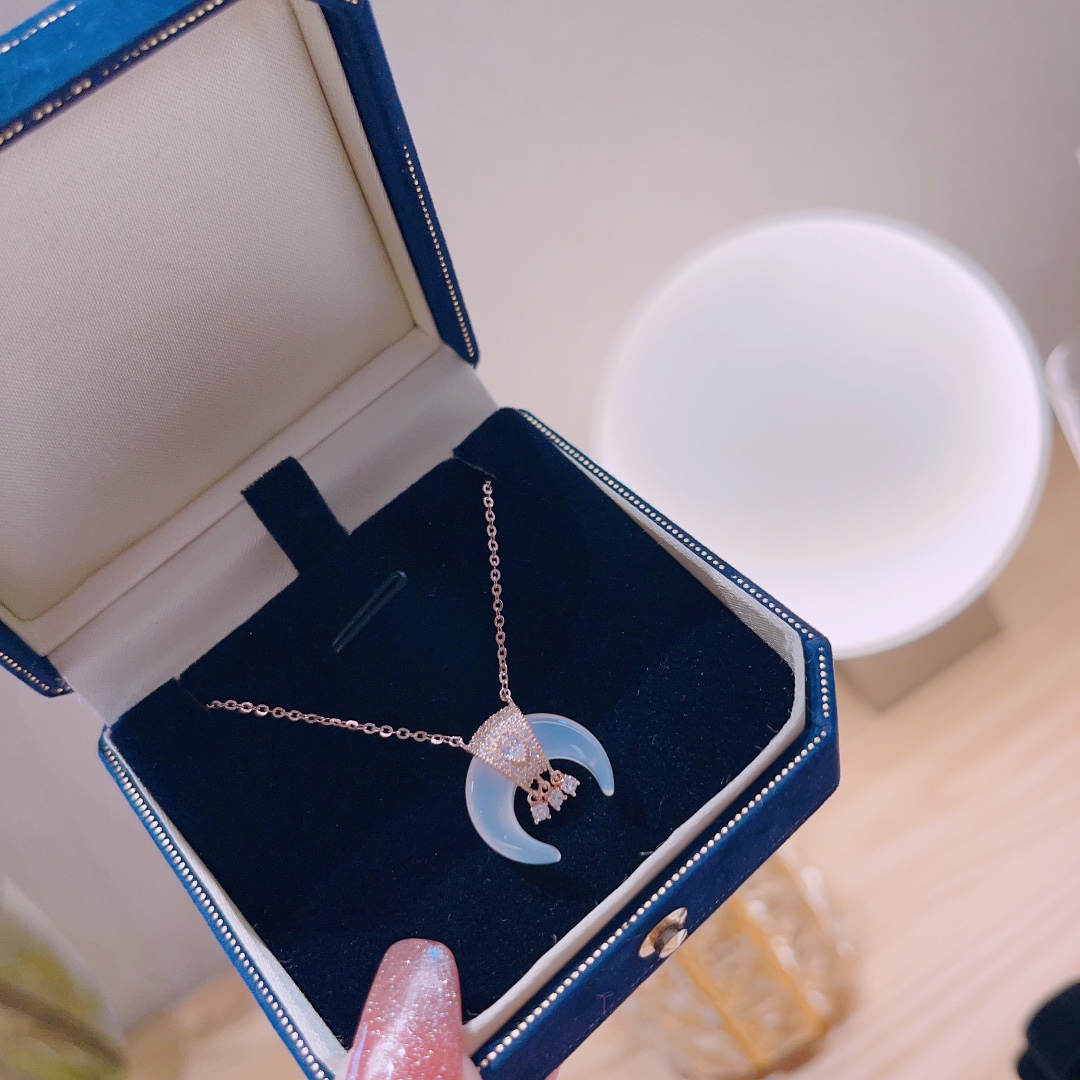 925 Silver Necklace Ethereal Travel Gold