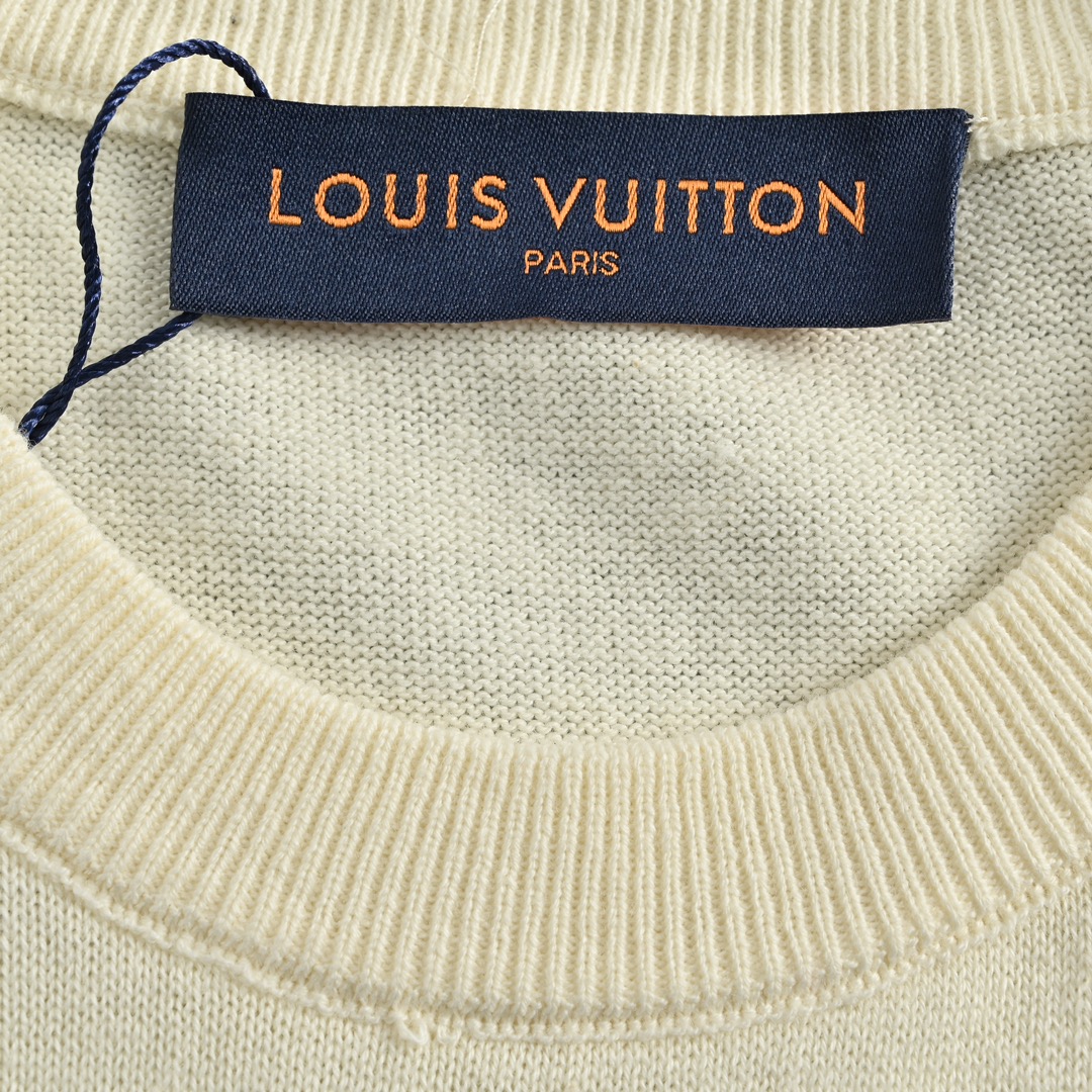 190 礼盒装 Louis Vuitton & Nigo 22ss 鸭子羊毛针织短袖