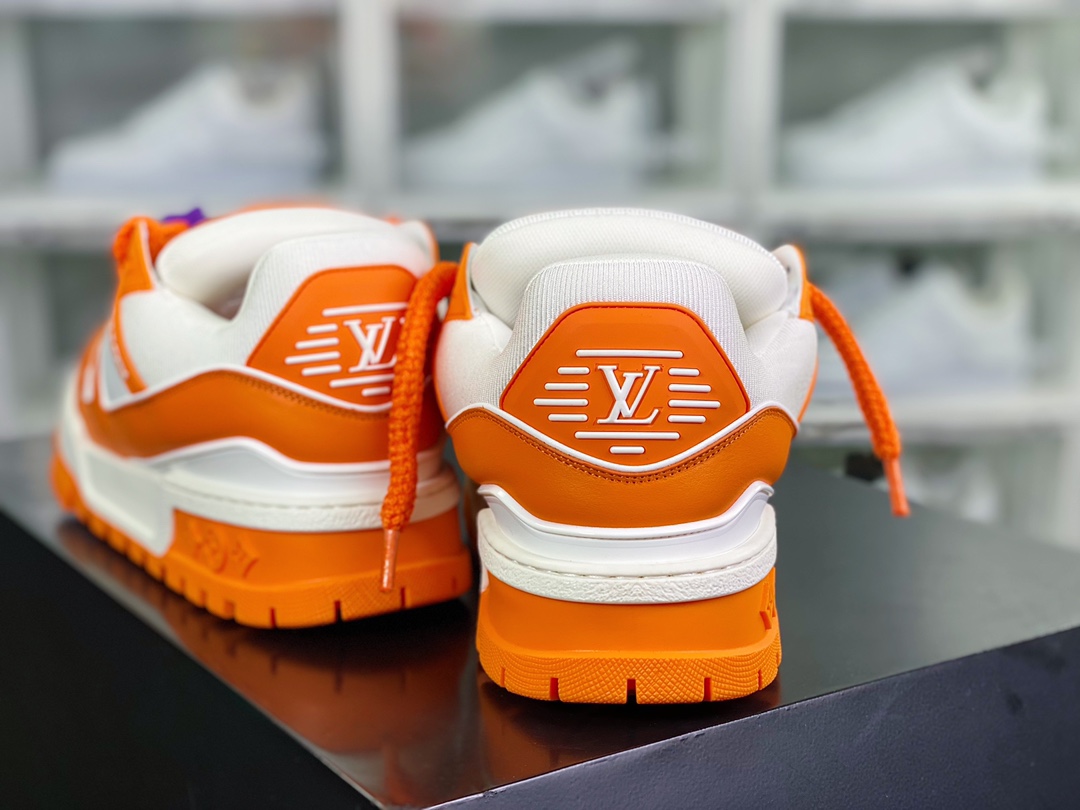 LV Louis Vuitton Trainer Maxi Low Sneaker Bread Version Maxis series low -top shoes 