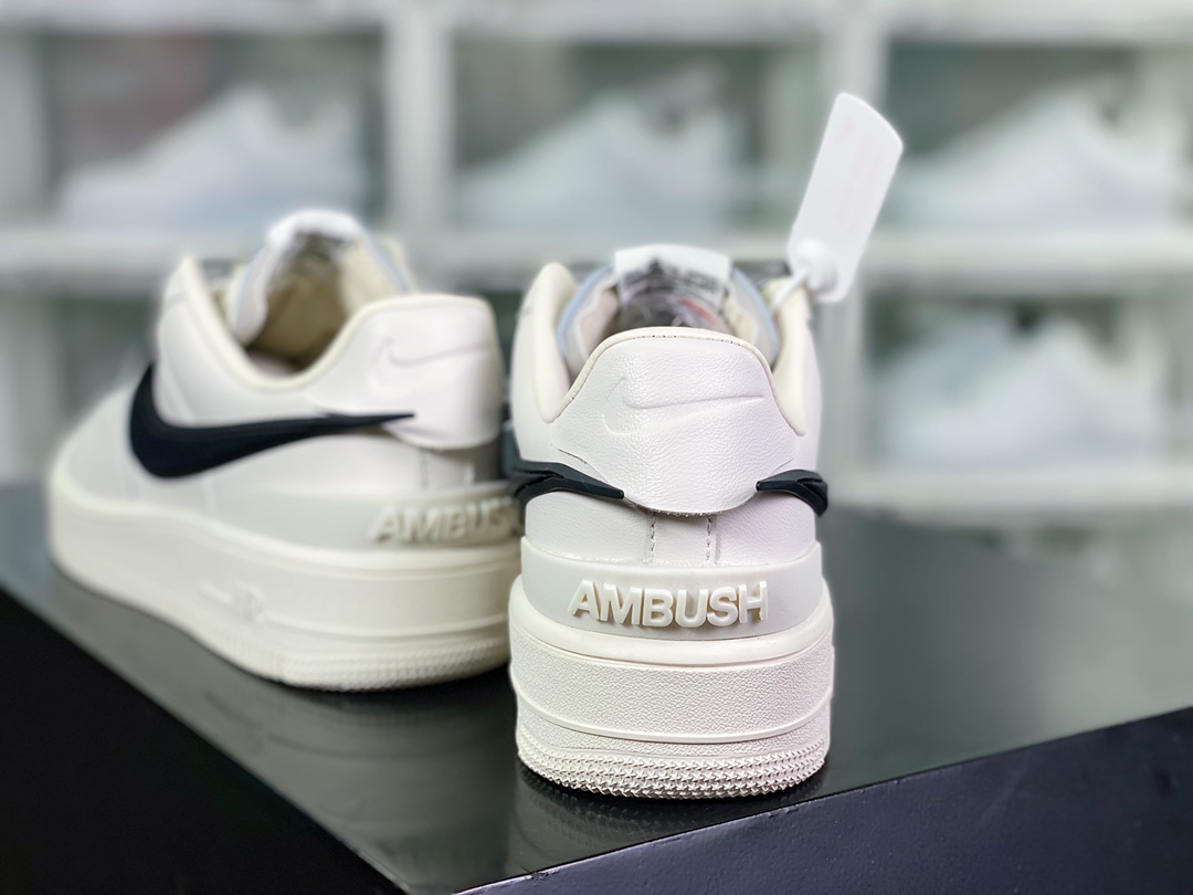 AMBUSH X Nike Air Force 1 Low SP ”Black/White” Air Force No. 1 Shoes ”Co-branded Black and White Hook” DV3464-001